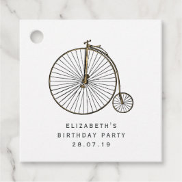 Roze en Gouden Steampunk Bedankjes Labels