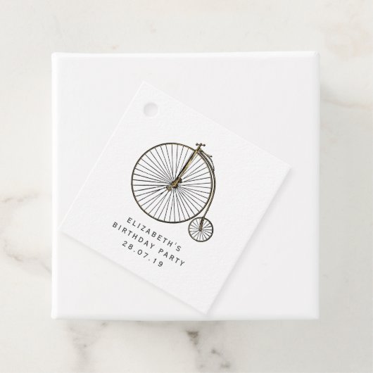 Roze en Gouden Steampunk Bedankjes Labels (In situ)