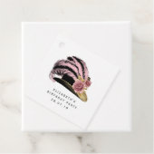 Roze en Gouden Steampunk Bedankjes Labels (In situ)