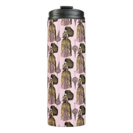 Roze en Gouden Steampunk Thermosbeker