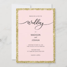 Roze en gouden Stippen bruiloft