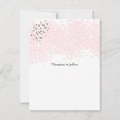 Roze en gouden Stippen Weddenschappen Kaart (Achterkant)