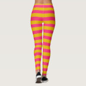 Roze en gouden strepen leggings (Achterkant)