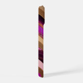 Roze en Gouden Strepen Telefoon Case iPhone 15 Case (Rechterkant)