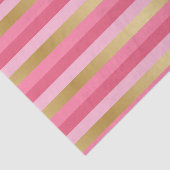 Roze en gouden strepen tissuepapier (Detail)