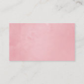 Roze en gouden tropische bloem plaatskaartje (Achterkant)