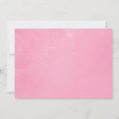 Roze en gouden tropische bloemengraduatie foto aankondiging (Achterkant)