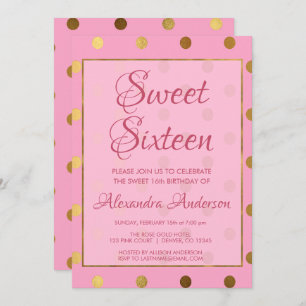 Roze en Gouden Verjaardag 16 van de Punt van Polk Kaart
