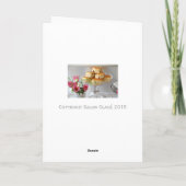 Roze en gouden verjaardagsthee, Engelse Kaart, taa Kaart (Achterkant)