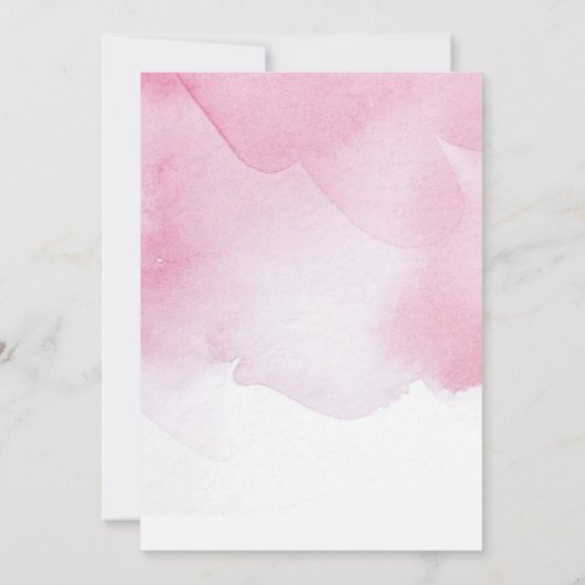 Roze en gouden verpleegkundige afstuderen uitnodig kaart (Achterkant)