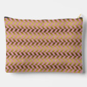 Roze en gouden visgraat gepersonaliseerde make-up  etui (Achterkant)
