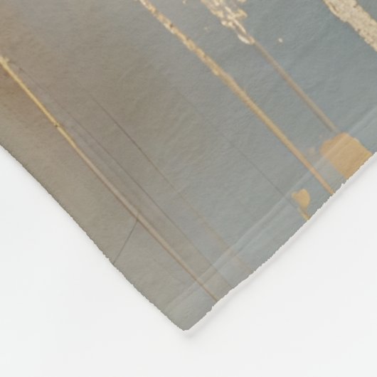 Roze en Gouden Wabi-Sabi Bloemen Grijze Achtergron Fleece Deken (Hoek)