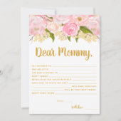 Roze en gouden wensen voor Kaarten voor advies aan (Voorkant)