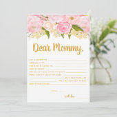 Roze en gouden wensen voor Kaarten voor advies aan (Staand voorkant)