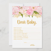 Roze en gouden wensen voor Kaarten voor advies aan (Achterkant)