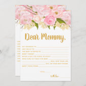 Roze en gouden wensen voor Kaarten voor advies aan (Voorkant / Achterkant)