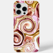 Roze en gouden wervelingen Case-Mate iPhone case (Achterkant)
