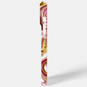 Roze en gouden wervelingen Case-Mate iPhone case (Achterkant / Links)