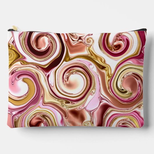 Roze en gouden wervelingen etui (Voorkant)