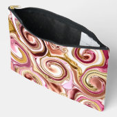 Roze en gouden wervelingen etui (Open)