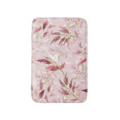 Roze en gouden wijnstokken op Blush Badmat (Voorkant Verticaal)