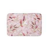 Roze en gouden wijnstokken op Blush Badmat (Voorkant)
