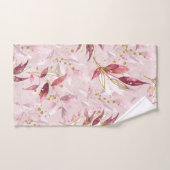 Roze en gouden wijnstokken op Blush Handdoek (Handdoek)