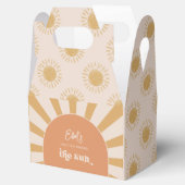 Roze en Gouden Zon Favor Box Bedankdoosjes (Geopend)