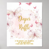 Roze en gouden zondag luidere roltafels poster (Voorkant)