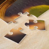 Roze en goudfinch-a-keet Jigzaag Puzzle Legpuzzel (Zijkant)