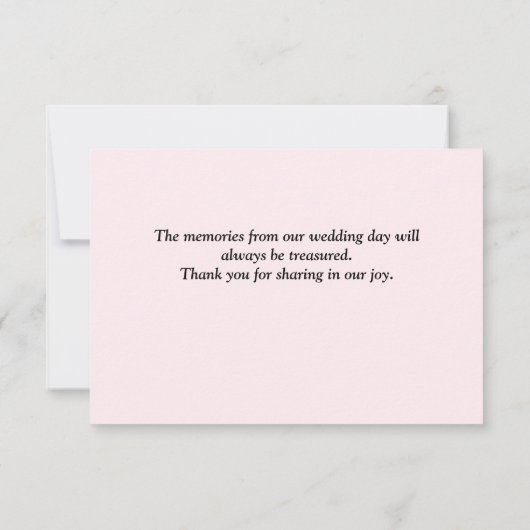 Roze en goudflens Dank je kaarten (Achterkant)