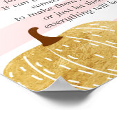 Roze en goudflesjes Nachtluiers Poster (Hoek)