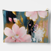 Roze en goudfloraal gepersonaliseerd etui (Achterkant)