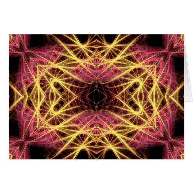 roze en goudfractal (Voorkant Horizontaal)