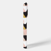 Roze en goudgeometrisch Abstract patroon Case-Mate iPhone Case (Achterkant / Rechts)