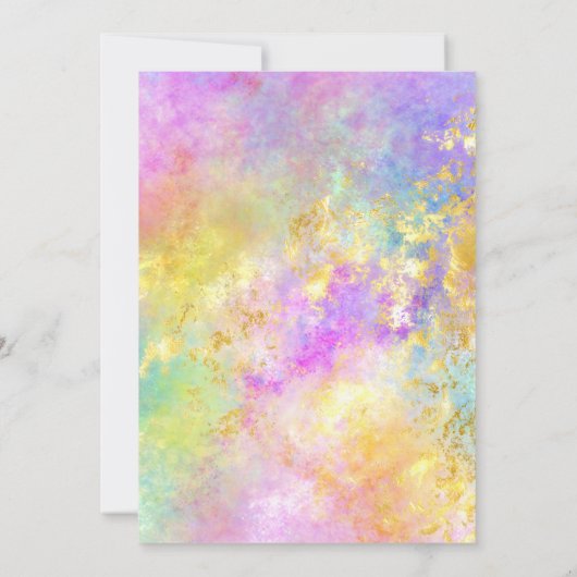 Roze en goudglam Fire Opal 70e verjaardag Kaart (Achterkant)