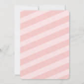 Roze en goudglitter en parels Baby shower nodigt u Kaart (Achterkant)