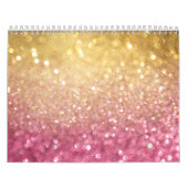 roze en goudglitter kalender (Hoes)