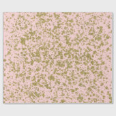 Roze en goudglitter-meisje met moderne platter cadeaupapier (Vlak)