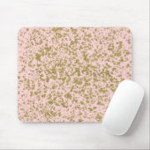 Roze en goudglitter-meisje met moderne platter muismat (Met muis)