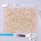Roze en goudglitter-meisje met moderne platter tissuepapier (Craft)