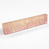 roze en goudglitter naambordje