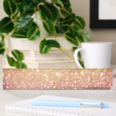 roze en goudglitter naambordje