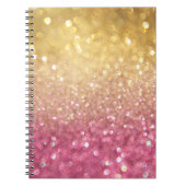 roze en goudglitter notitieboek (Voorkant)