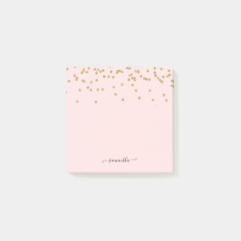 Roze en goudglitter post-it® notes
