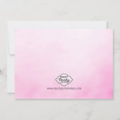 Roze en goudglitter Roller Schaats Girl's Birthday Kaart (Achterkant)