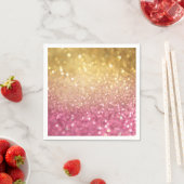 roze en goudglitter servet (Insitu)