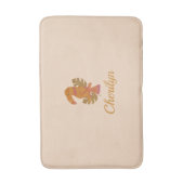  roze en goudglitter tropische touroperator badmat (Voorkant Verticaal)