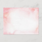 Roze en goudhandschoenen voor Baby Uitnodiging Briefkaart (Achterkant)