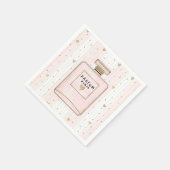 Roze en goudharten Parijs Parfum Chic-Mode Servet (Hoek)